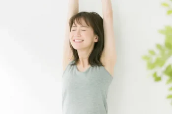 すっきりした様子の女性